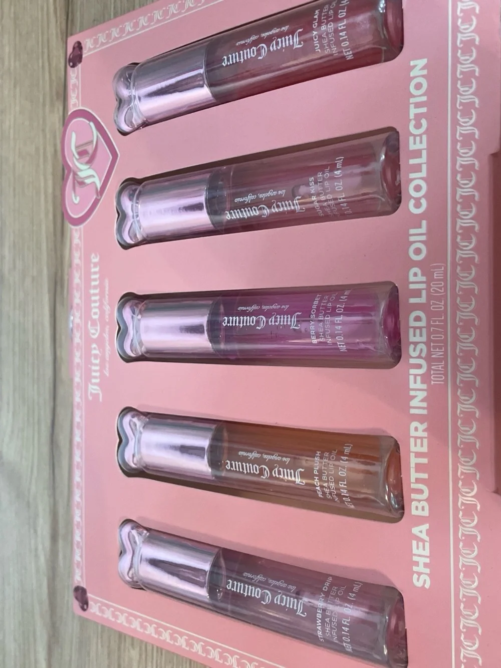 Juicy Couture Shea Butter Infused Lip Oil Set - Pink